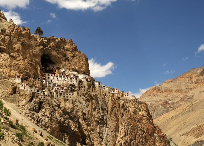 Phugtal Monastery resembles a honeycomb