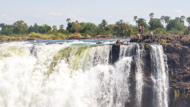 Devil’s Pool in Victoria Falls, Zimbabwe
