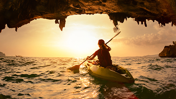 Cave sea Kayaking - Mauritius