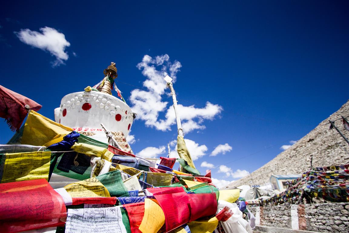 Tibetan Prayer flags & Tibetan Temple
