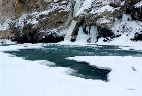 Frozen Zanskar Lake