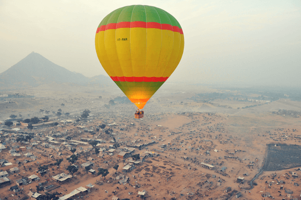Hot air ballooning in Jaipur