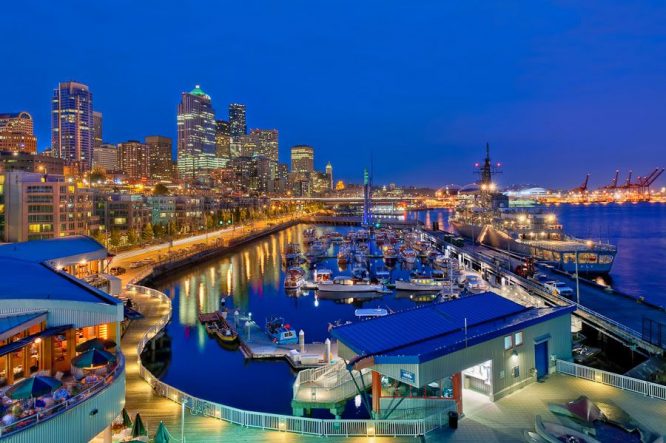 Seattle Harbor- places to visit in West Coast USA