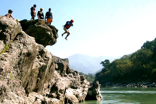 Cliff Jumping- Adventure Activities in Uttarakhand