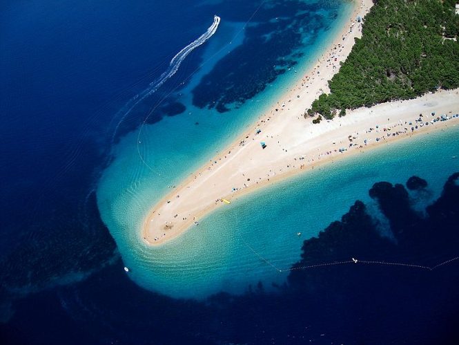 Zlatni Rat Beach- places to visit in Croatia