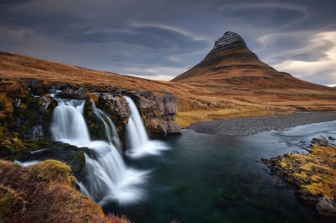 Kirkjufell Mountain and Kirkjufellsfoss Waterfall- things to do in Iceland