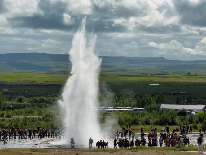 Strokkur Geyser erupt- things to do in Iceland