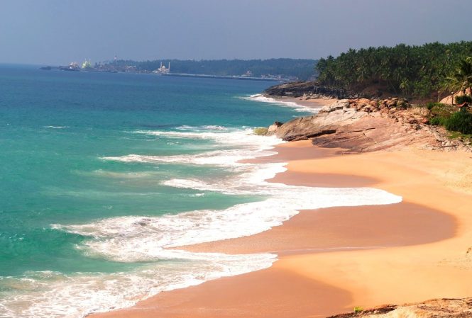 beach-at-kovalam - tourist places in Kerala