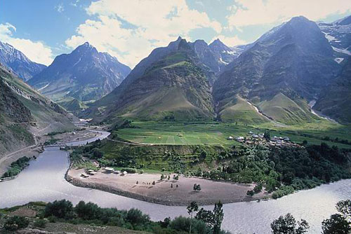 Bhaga and Chandra rivers-Rohtang Pass