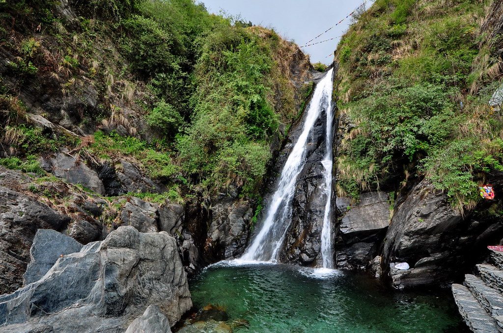 Bhagsu Waterfall -  Tourist Places in Dharamshala