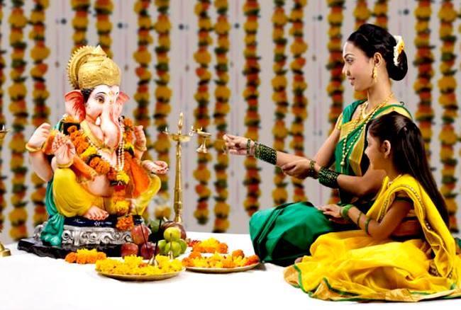 Ganesh puja celebrated at homes