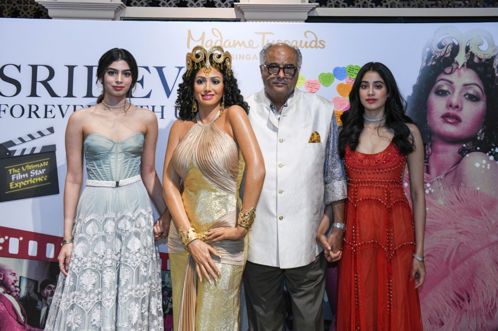 Sridevi's Daughters at Madame Tussauds in Singapore
